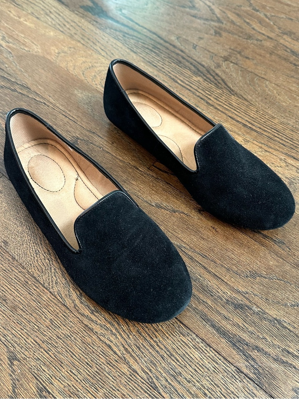 Harmony 783 Women's black Suede Print Grounding Loafers